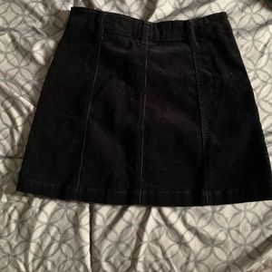 Black corduroy skirt